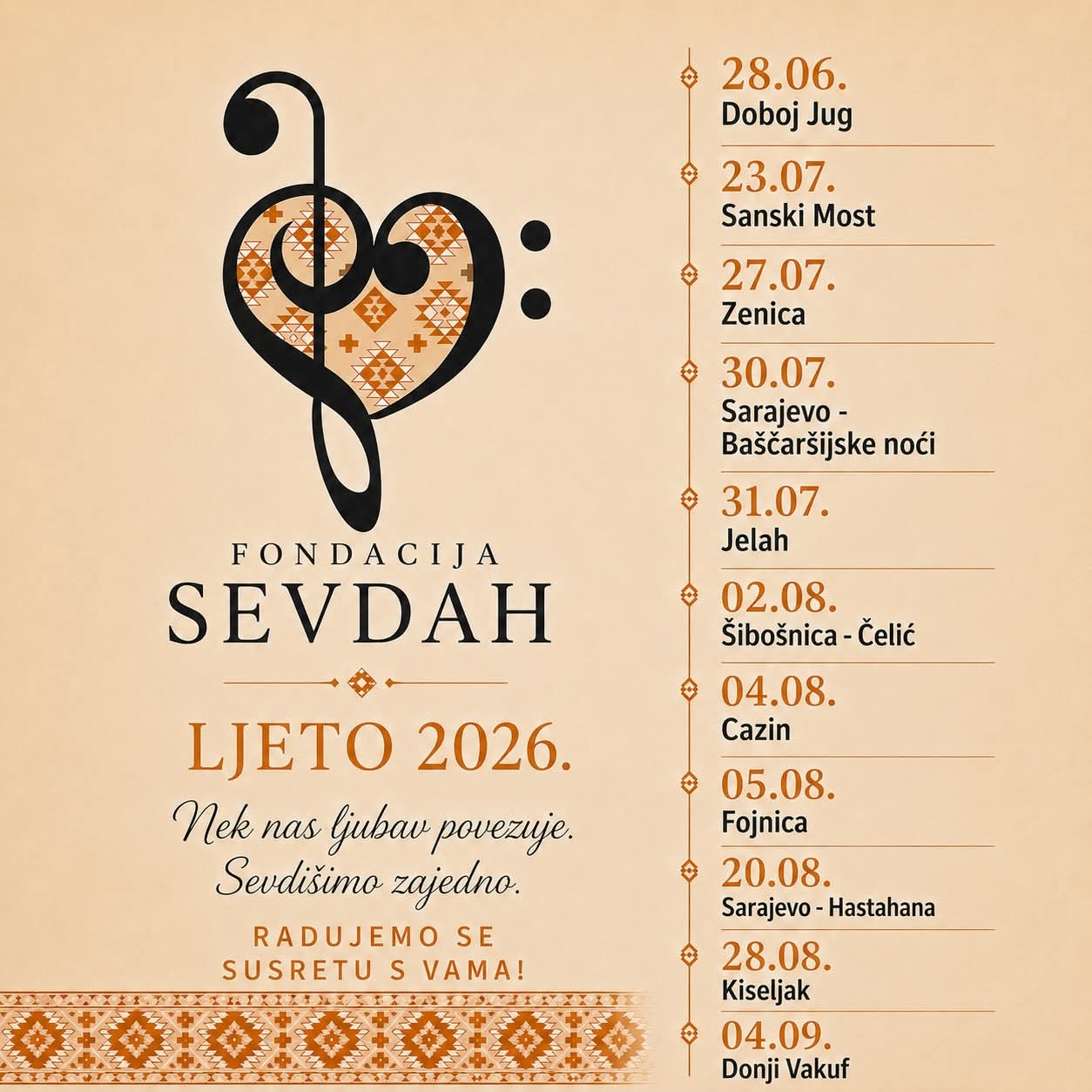 Sevdišimo zajedno – Ljeto 2026
